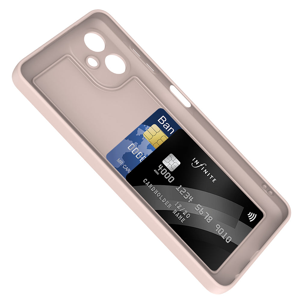 Galaxy A06 Kılıf Kamera Korumalı Kartlık Hazneli Zore Vitra Kapak Gri