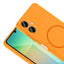 Galaxy A06 Kılıf M-safe Şarj Özellikli Zore Meta Kapak Mürdüm