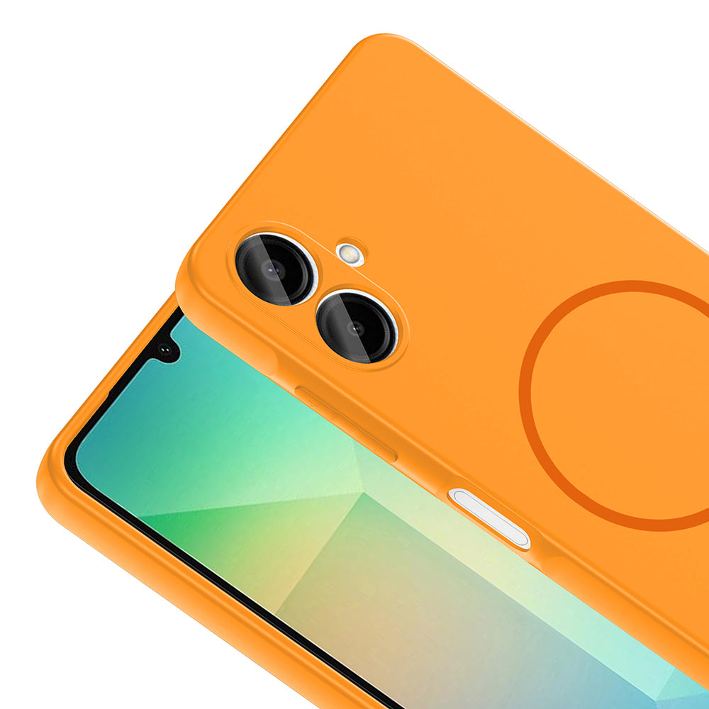 Galaxy A06 Kılıf M-safe Şarj Özellikli Zore Meta Kapak Titanyum-Gri
