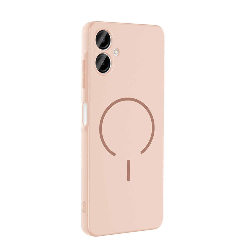 Galaxy A06 Kılıf M-safe Şarj Özellikli Zore Meta Kapak Turuncu