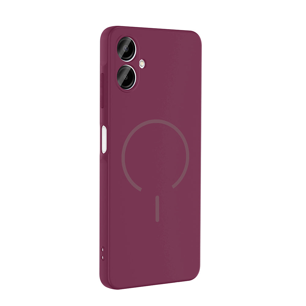 Galaxy A06 Kılıf M-safe Şarj Özellikli Zore Meta Kapak Rose Pembe