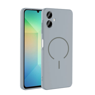 Galaxy A06 Kılıf M-safe Şarj Özellikli Zore Meta Kapak Titanyum-Gri