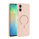 Galaxy A06 Kılıf M-safe Şarj Özellikli Zore Meta Kapak Rose Pembe