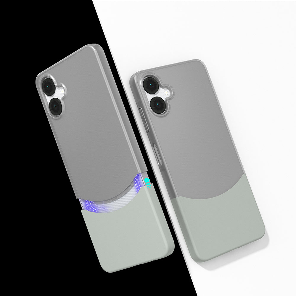 Galaxy A06 Kılıf Mıknatıslı Zore Duble Kapak Gri