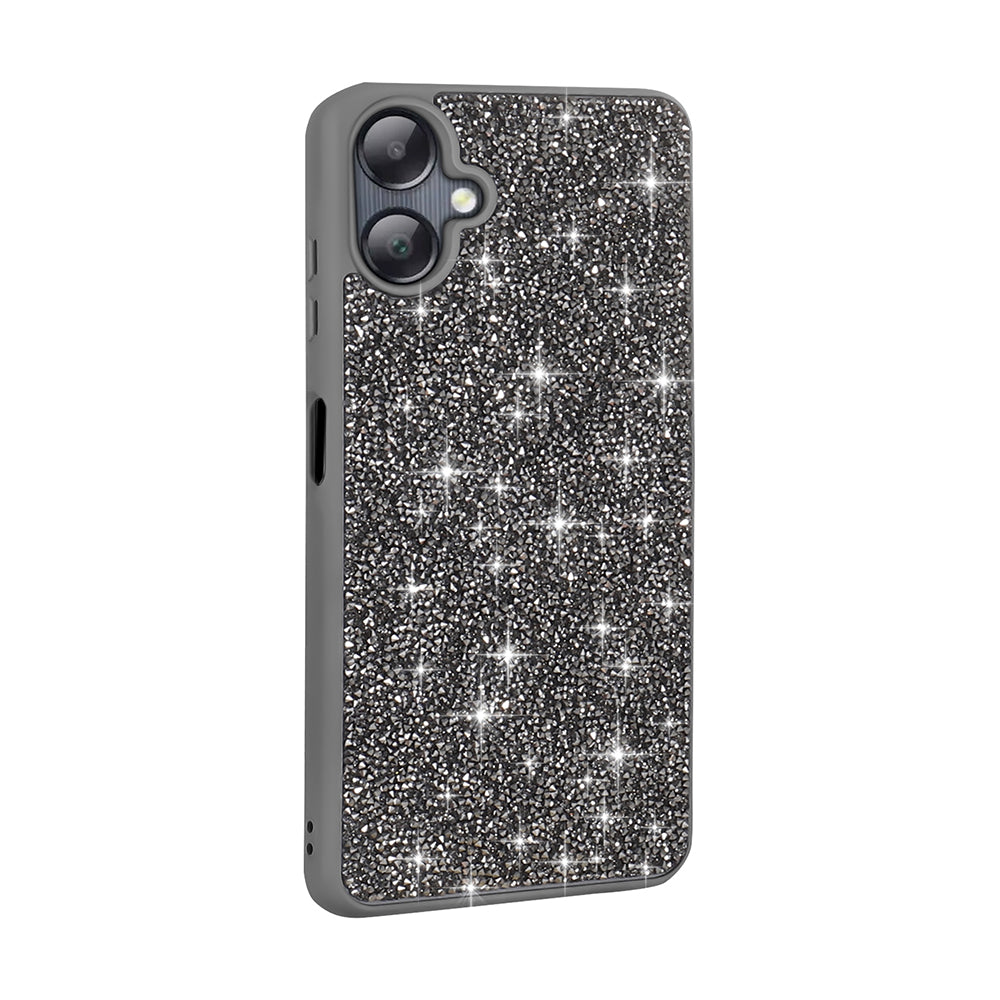 Galaxy A06 Kılıf Parlak Taşlı Tasarım Zore Pırlanta Kapak Pembe