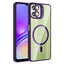 Galaxy A06 Kılıf Standlı ve Kamera Lens Hediyeli M-Safe Şarj Özellikli Zore Etro Kapak