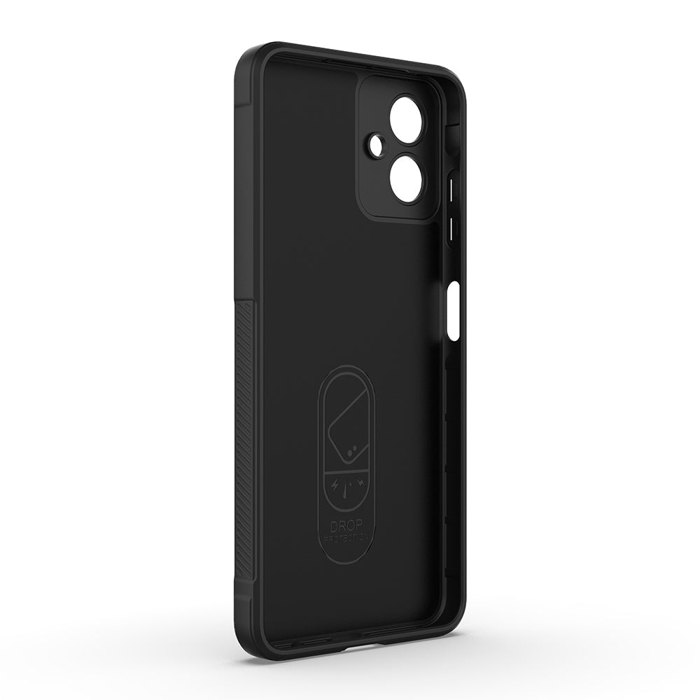 Galaxy A07 Kılıf Esnek TPU Oyuklu Arka Yüzey Tasarımlı Zore Etnik Silikon Kapak Lacivert