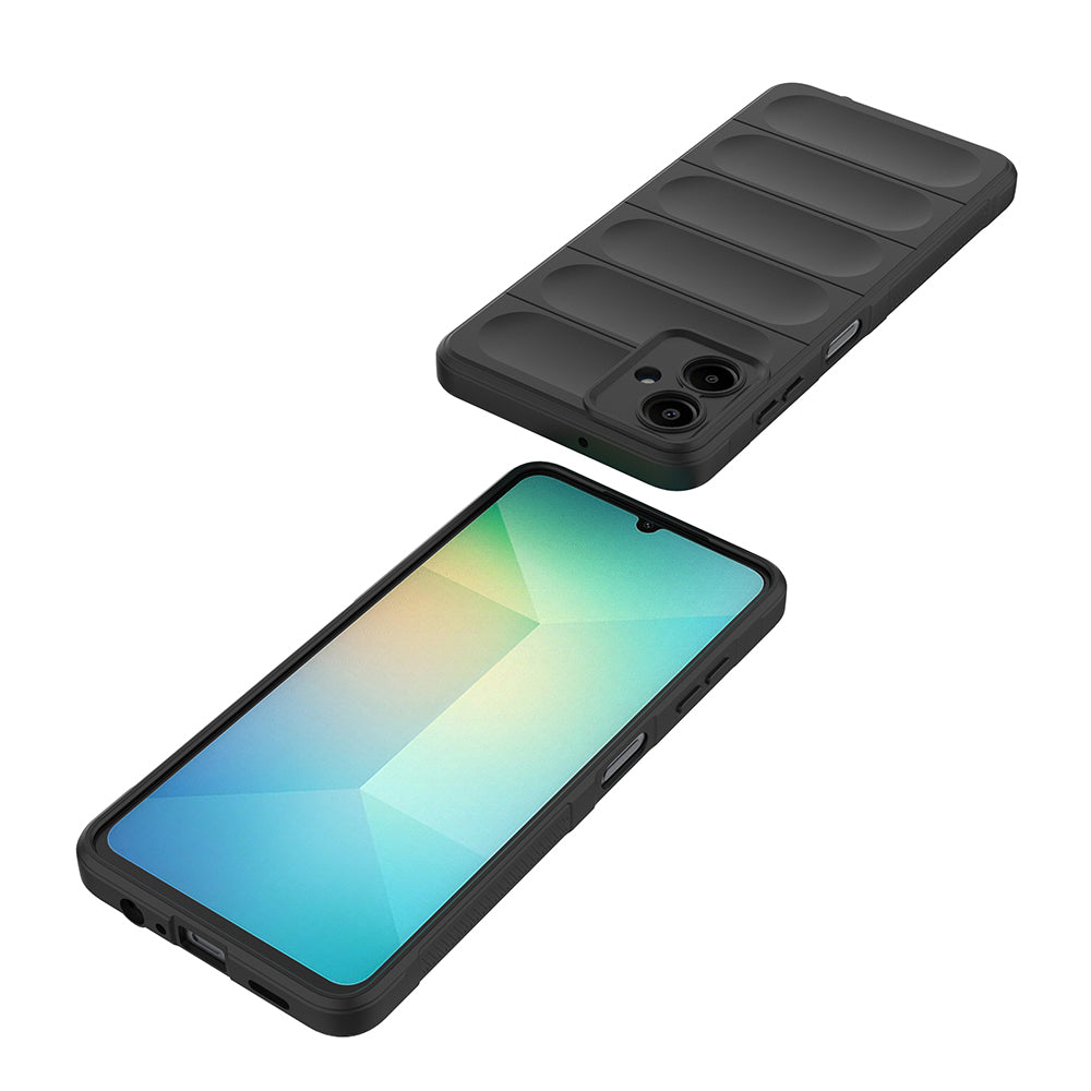 Galaxy A07 Kılıf Esnek TPU Oyuklu Arka Yüzey Tasarımlı Zore Etnik Silikon Kapak Lacivert