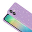 Galaxy A07 Kılıf Kamera Korumalı Simli Lüks Zore Koton Kapak Mor