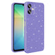 Galaxy A07 Kılıf Kamera Korumalı Simli Lüks Zore Koton Kapak Mor