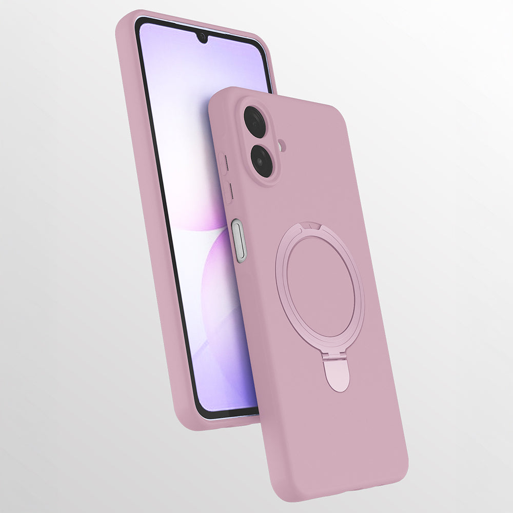 Galaxy A07 Kılıf M-safe Şarj Özellikli Standlı Zore Samara Kapak Siyah
