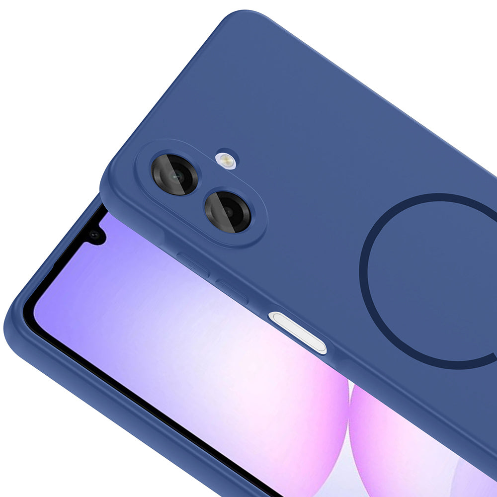 Galaxy A07 Kılıf M-safe Şarj Özellikli Zore Meta Kapak Kahverengi