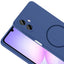 Galaxy A07 Kılıf M-safe Şarj Özellikli Zore Meta Kapak Titanyum-Gri
