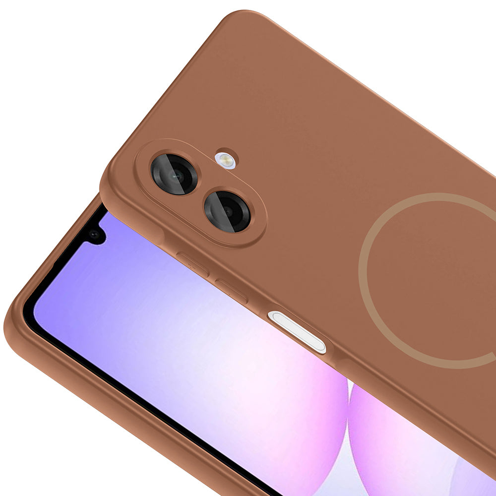 Galaxy A07 Kılıf M-safe Şarj Özellikli Zore Meta Kapak Rose Pembe