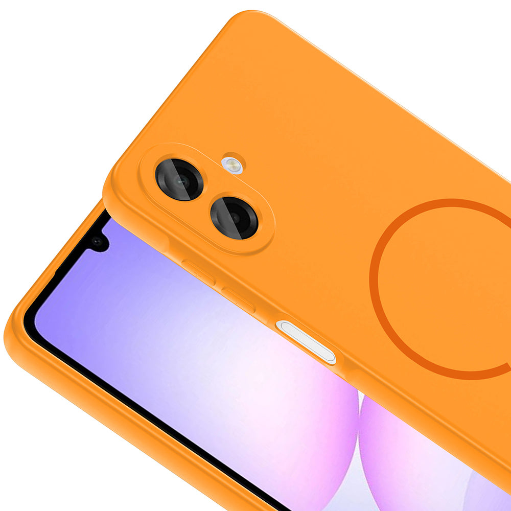 Galaxy A07 Kılıf M-safe Şarj Özellikli Zore Meta Kapak Siyah