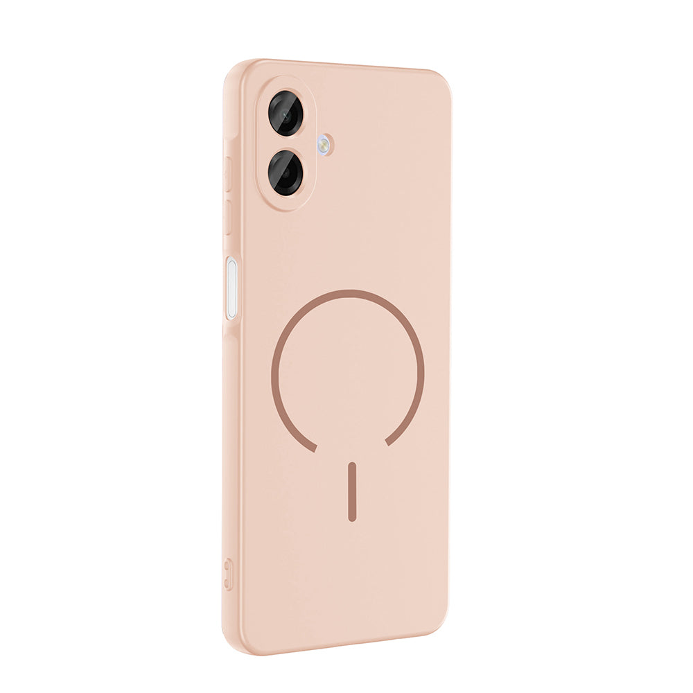 Galaxy A07 Kılıf M-safe Şarj Özellikli Zore Meta Kapak Kahverengi