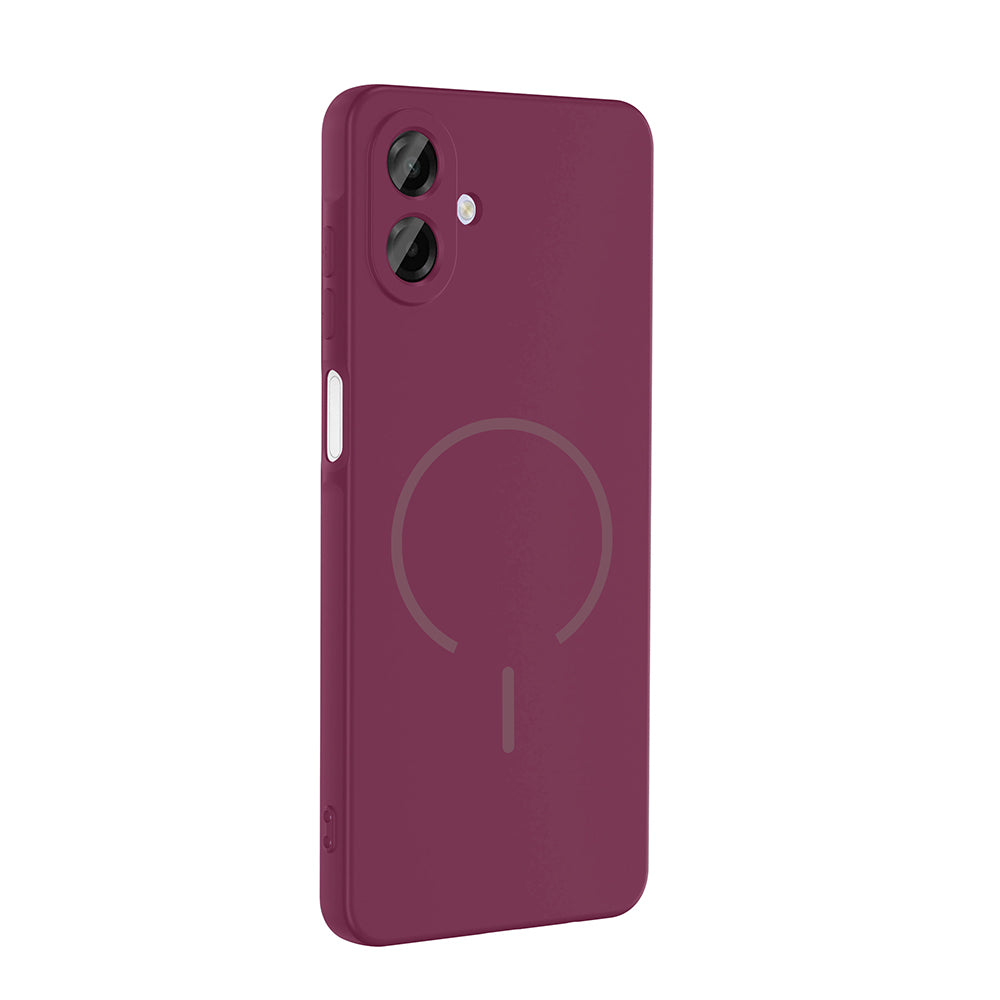 Galaxy A07 Kılıf M-safe Şarj Özellikli Zore Meta Kapak Turuncu