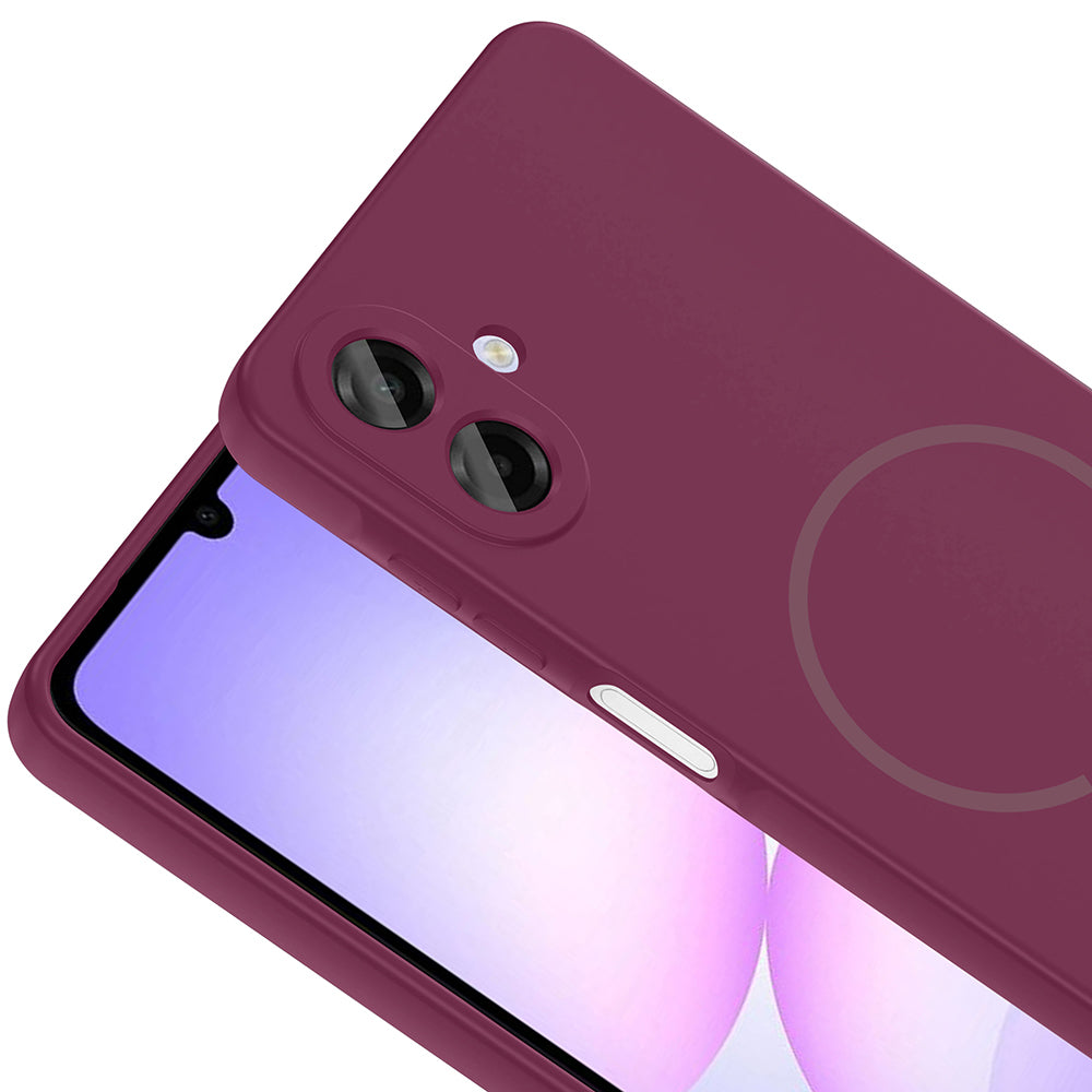 Galaxy A07 Kılıf M-safe Şarj Özellikli Zore Meta Kapak Lacivert