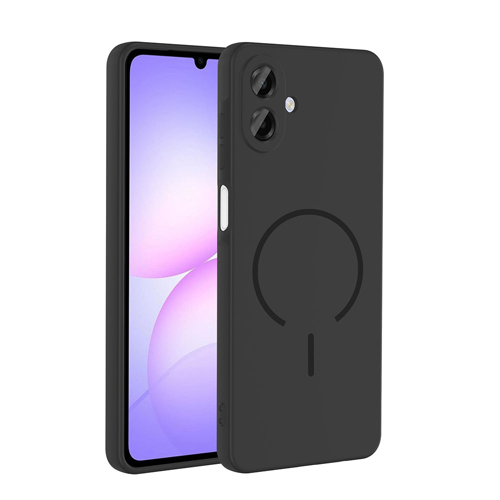 Galaxy A07 Kılıf M-safe Şarj Özellikli Zore Meta Kapak Siyah