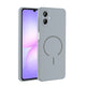 Galaxy A07 Kılıf M-safe Şarj Özellikli Zore Meta Kapak Titanyum-Gri