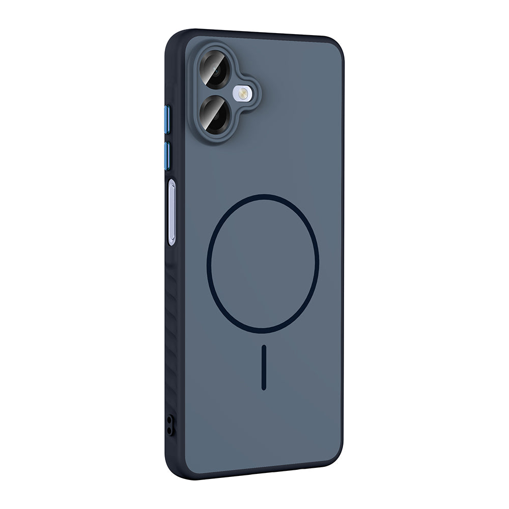 Galaxy A07 Kılıf M-safe Şarj Özellikli Zore Tea Kapak Lacivert