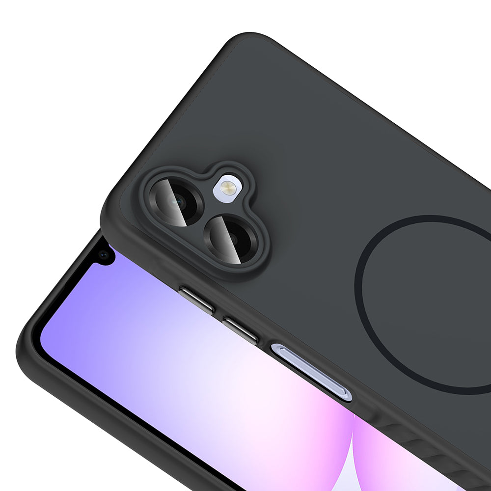 Galaxy A07 Kılıf M-safe Şarj Özellikli Zore Tea Kapak Gümüş