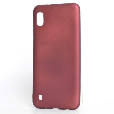 Galaxy A10 Kılıf Zore Premier Silikon Kapak Mürdüm