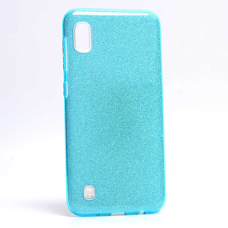 Galaxy A10 Kılıf Zore Shining Silikon Mavi