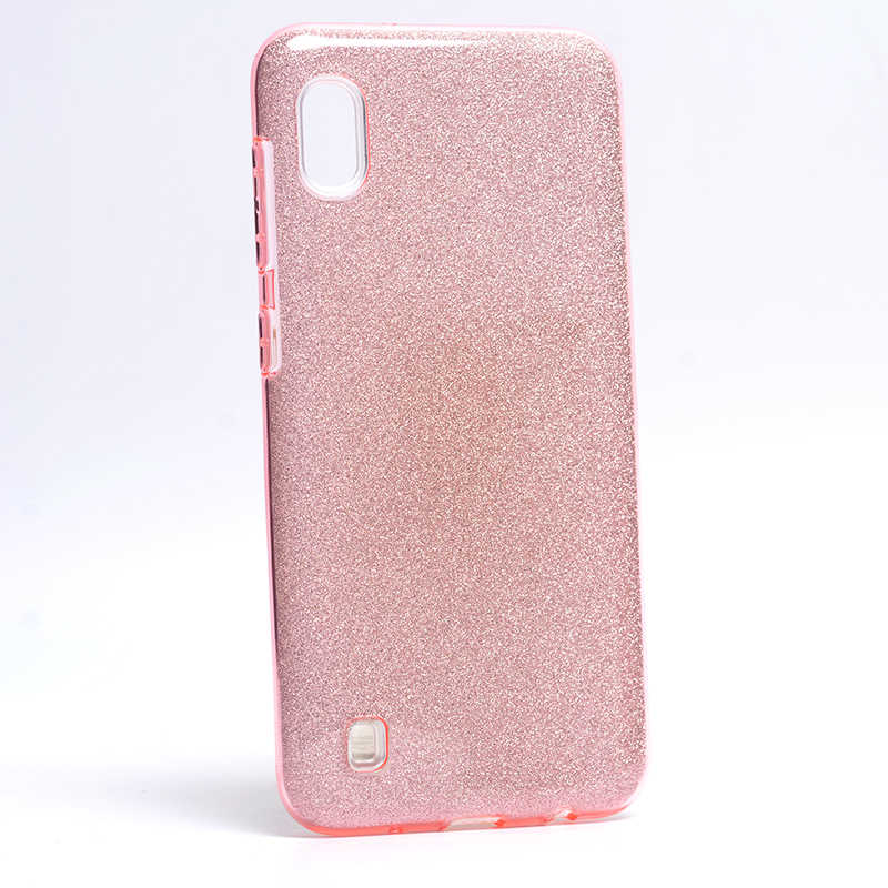 Galaxy A10 Kılıf Zore Shining Silikon Rose Gold