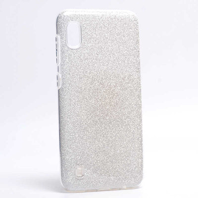Galaxy A10 Kılıf Zore Shining Silikon Gümüş