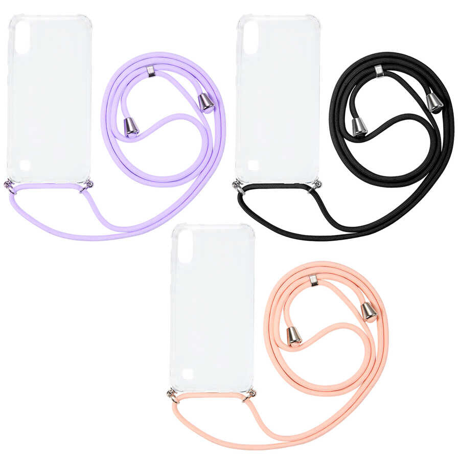 Galaxy A10 Kılıf Zore X-Rop Kapak Renksiz