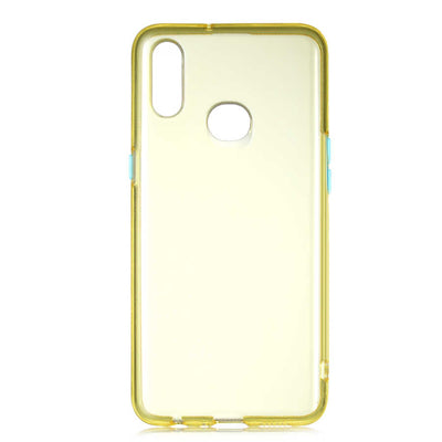 Galaxy A10S Kılıf Zore Bistro Kapak Sarı