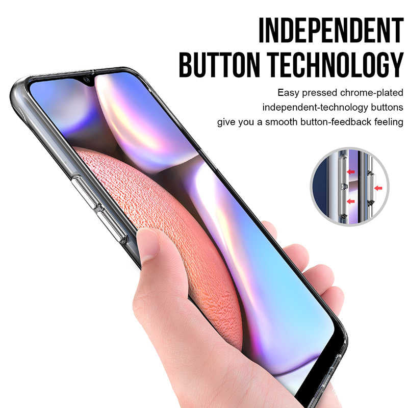 Galaxy A10S Kılıf Zore Gard Silikon Renksiz