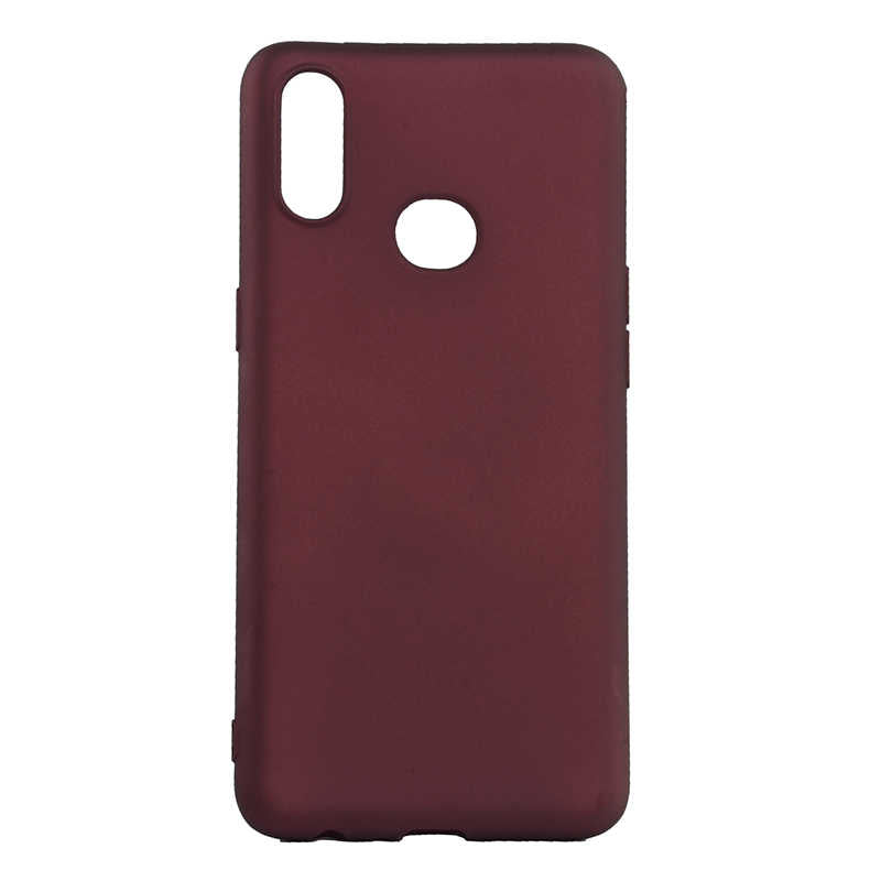 Galaxy A10S Kılıf Zore Premier Silikon Kapak Mürdüm