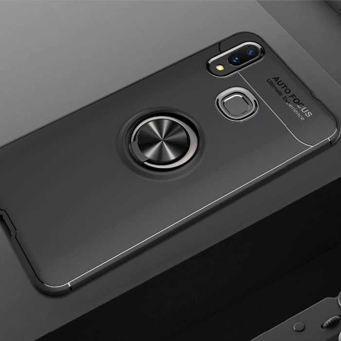 Galaxy A10S Kılıf Zore Ravel Silikon Kapak Siyah
