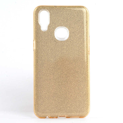 Galaxy A10S Kılıf Zore Shining Silikon Gold