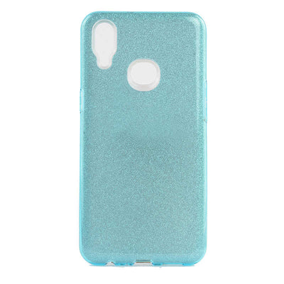 Galaxy A10S Kılıf Zore Shining Silikon Mavi