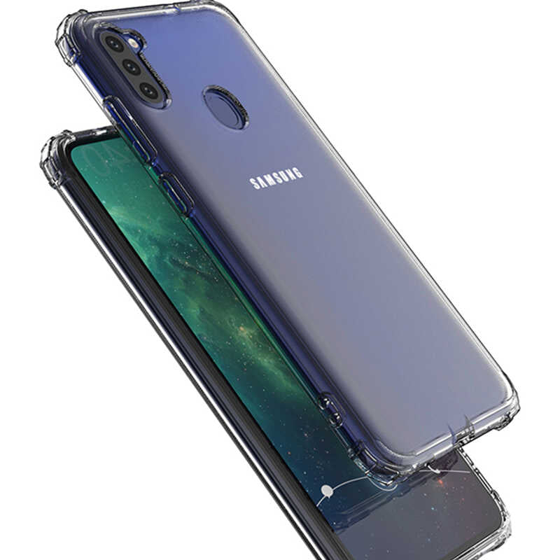 Galaxy A11 Kılıf Zore Nitro Anti Shock Silikon Renksiz