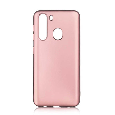 Galaxy A21 Kılıf Zore Premier Silikon Kapak Saks Mavi