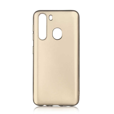 Galaxy A21 Kılıf Zore Premier Silikon Kapak Gold