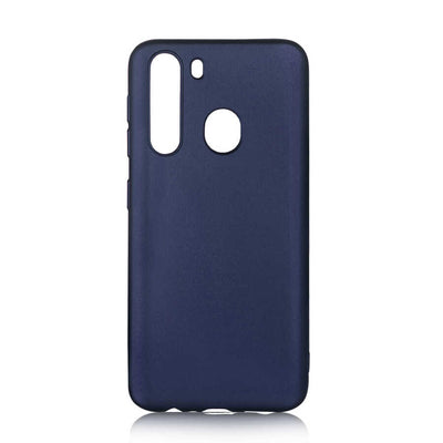 Galaxy A21 Kılıf Zore Premier Silikon Kapak Lacivert