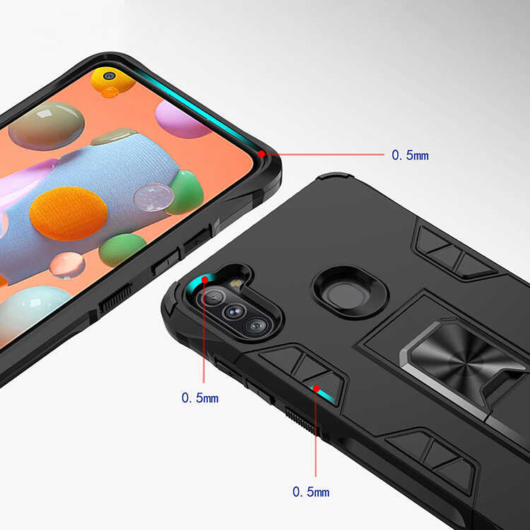 Galaxy A11 Kılıf Zore Volve Kapak Kırmızı