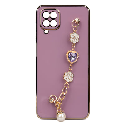 Galaxy A12 Kılıf El Tutamaçlı Kamera Korumalı Zore Taka Silikon Kapak Siyah