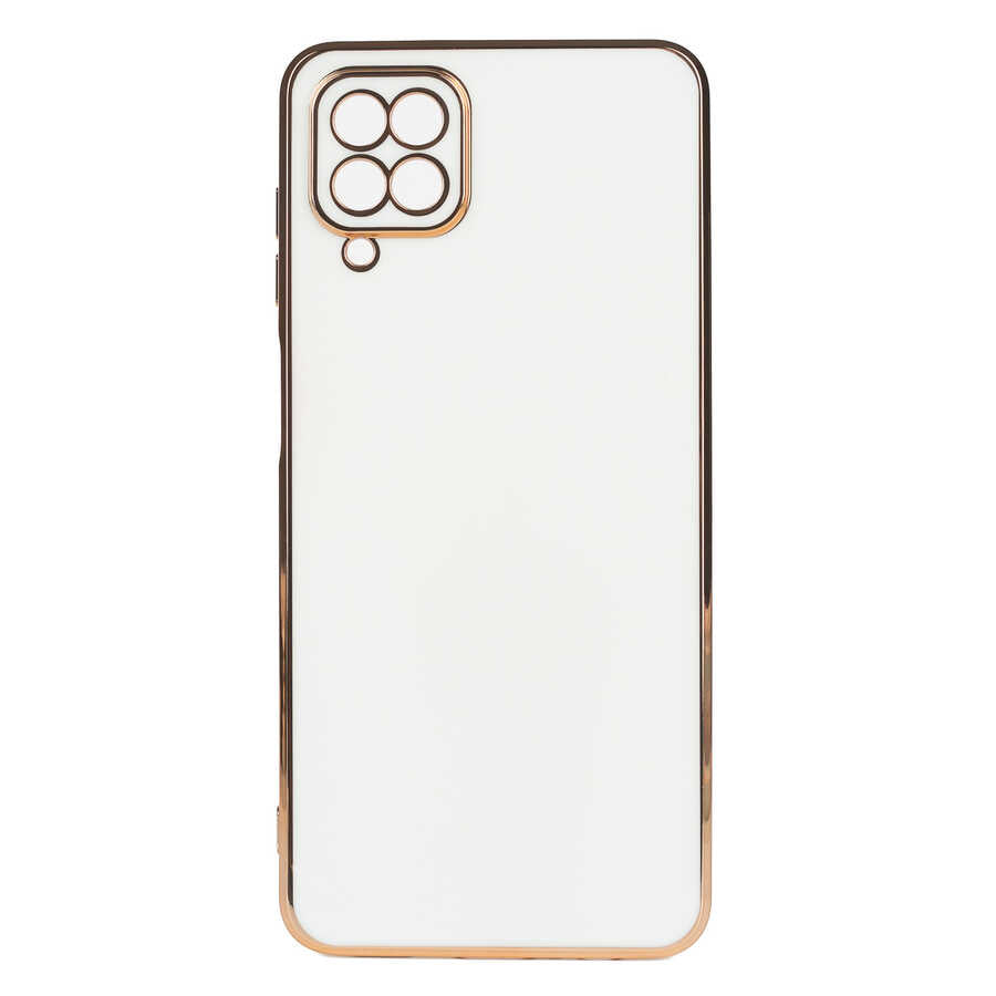 Galaxy A12 Kılıf Zore Bark Kapak Beyaz