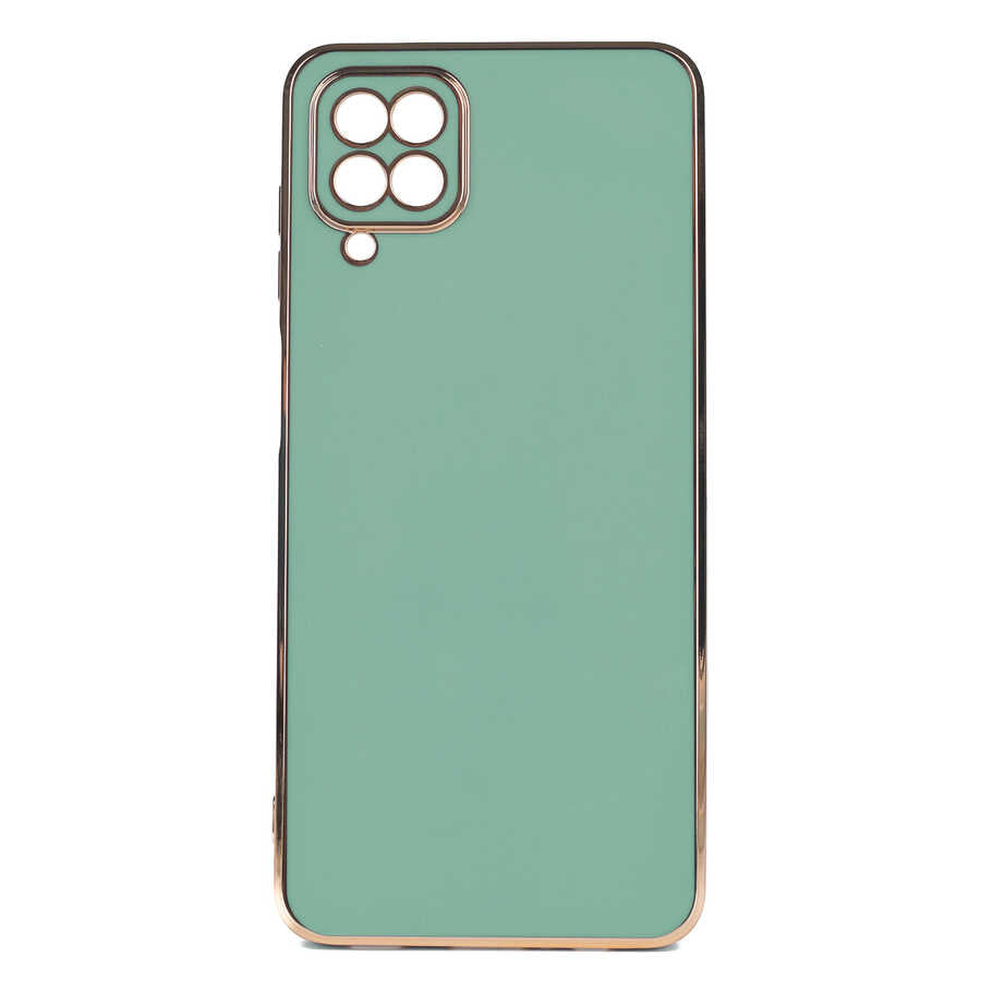 Galaxy A12 Kılıf Zore Bark Kapak Açık Yeşil
