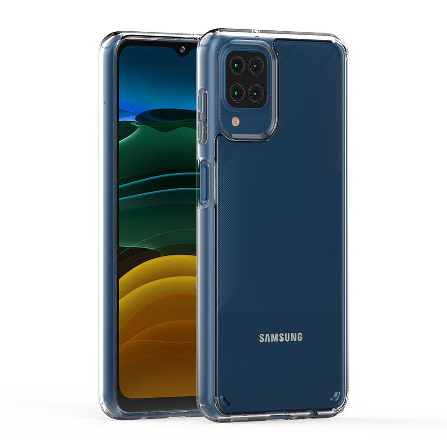 Galaxy A12 Kılıf Zore Coss Kapak Renksiz