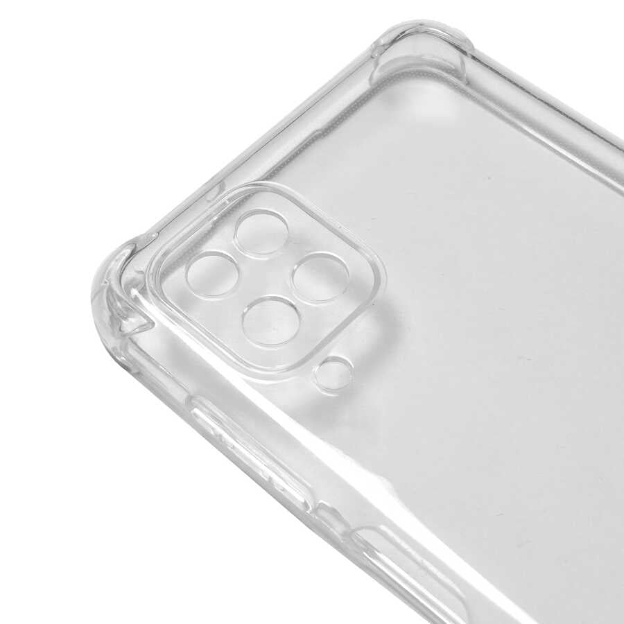 Galaxy A12 Kılıf Zore Kamera Korumalı Nitro Anti Shock Silikon Renksiz