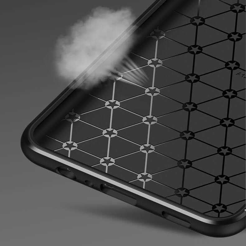 Galaxy A12 Kılıf Zore Ravel Silikon Kapak Siyah-Kırmızı