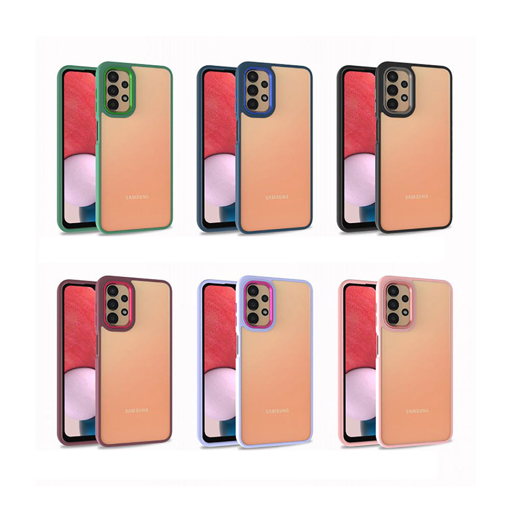 Galaxy A13 4G Kılıf Zore Flora Kapak Kırmızı