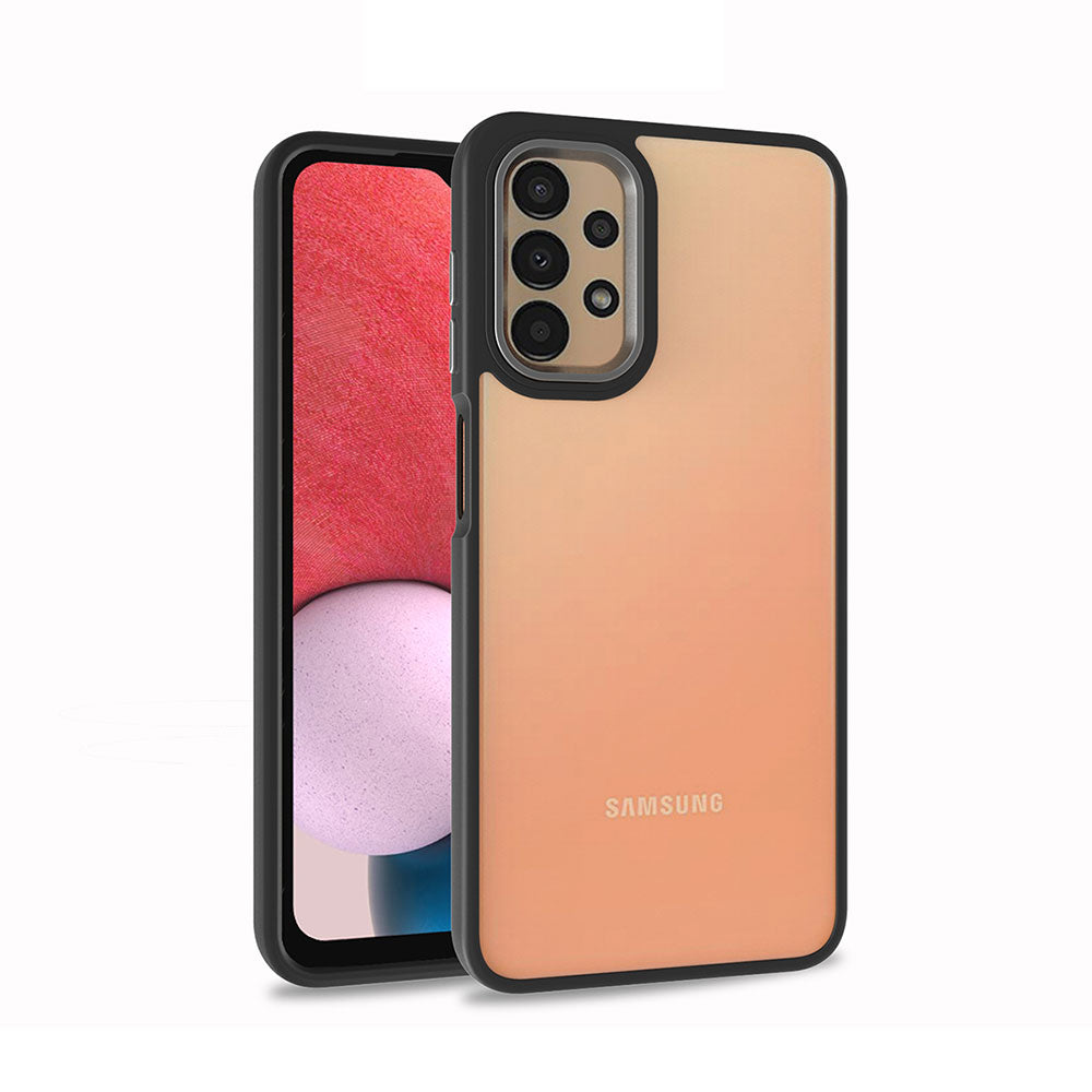 Galaxy A13 4G Kılıf Zore Flora Kapak Siyah